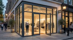 Cerramiento de aluminio para local comercial
