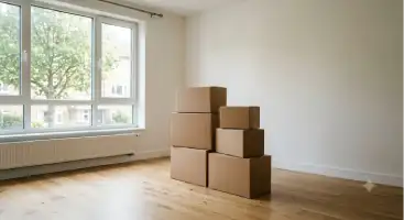Cajas para mudanza organizadas