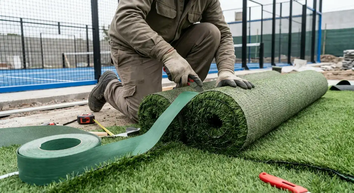 Césped sintético de alta calidad para canchas deportivas