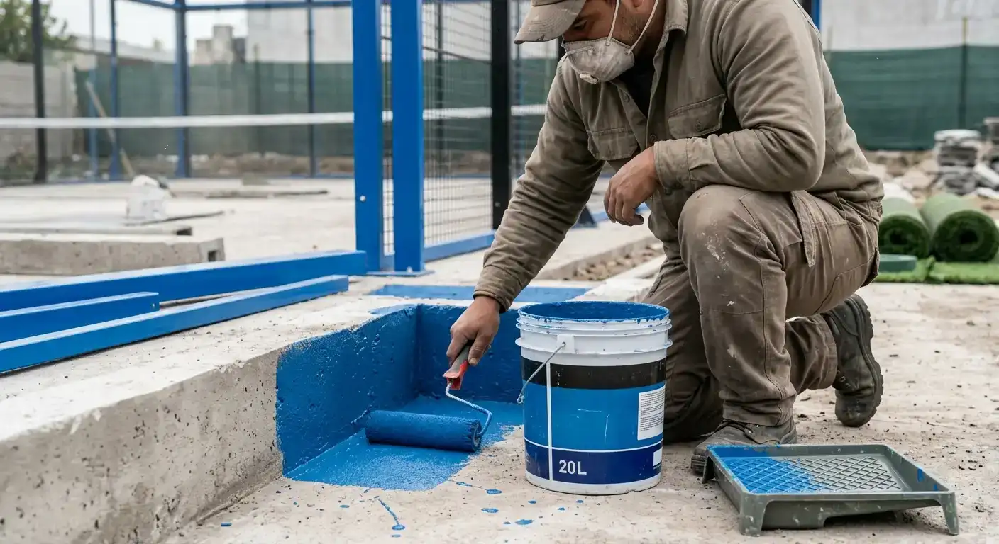 Pintura profesional de cancha de fútbol 5