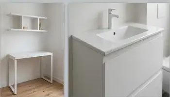 Mueble de baÃ±o a medida en melamina, CABA