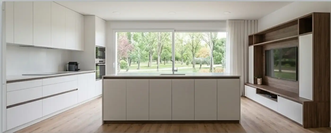 Cocina blanca a medida, CABA