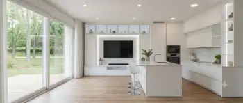 Sala con muebles a medida, CABA