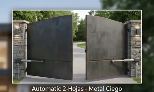 Portón Automático de dos hojas instalado en Haedo