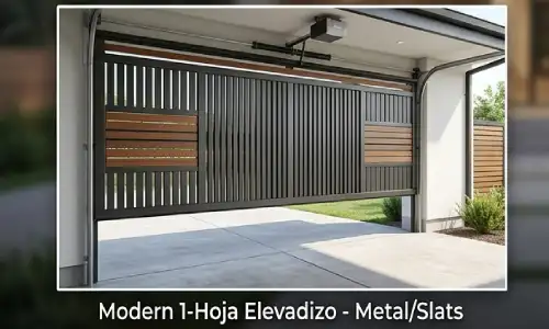 Portón Automático moderno en vivienda residencial en Villa del Parque