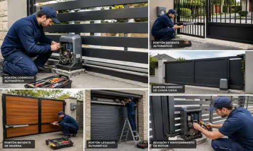 Portón Automático reparado en Haedo