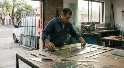 Instalación de baranda de vidrio en balcón