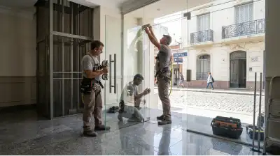 Herraje bisagra para vidrio templado