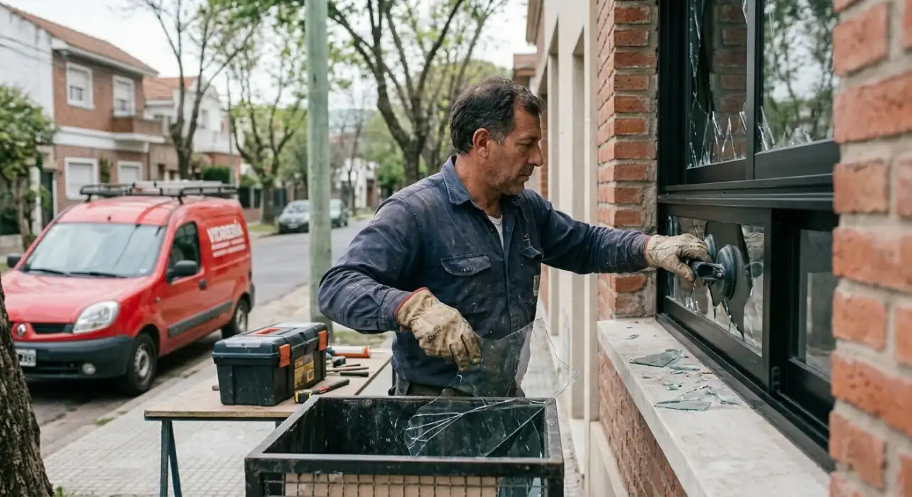 Vidriero a domicilio en Liniers — Reemplazo de vidrios
