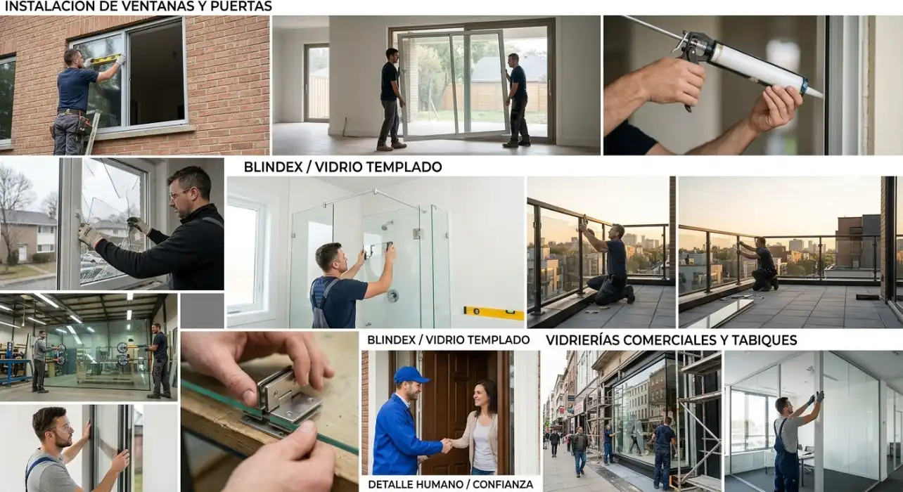 Vidriero a domicilio en Parque Chacabuco — Ventanas